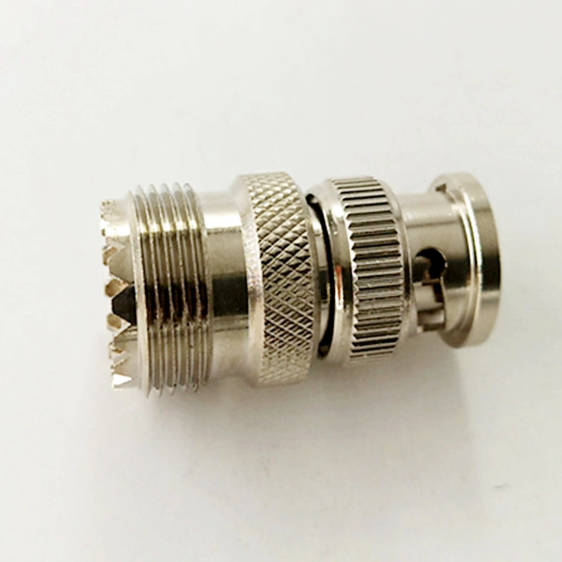 One-Step Service Electrical Waterproof RF Coaxial BNC Male Plug Connector to UHF Female Jack RF Coaxial Connector Adapter