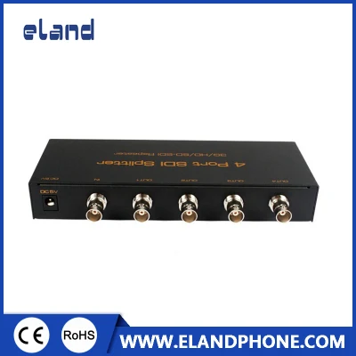 1080P 1 to 4 Video Audio BNC Splitter SD/HD/3G SDI Splitter