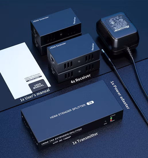 Mini Converter Video 1 Input 4 Output 3G HD SDI Splitter