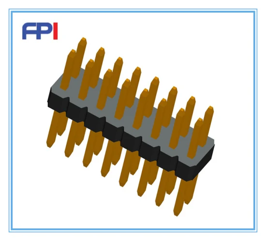 2.54mm Pitch Pin Header DIP Type N Series Double Row 16 Pins Connector